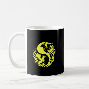 Doppel-Phoenix-Symbol • Spirituelle Wiedergeburt I Kaffeetasse