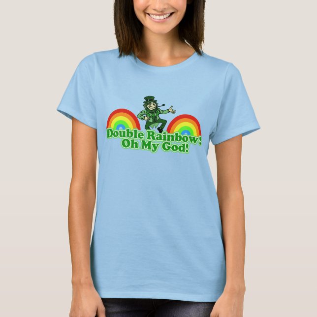 Doppel-Rainbow-OMG T-Shirt (Vorderseite)