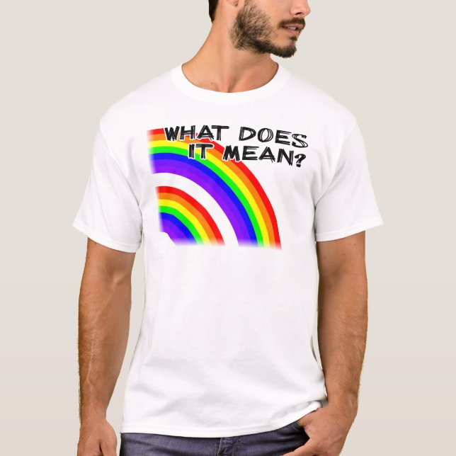 Doppel-Rainbow-Shirt T-Shirt (Vorderseite)