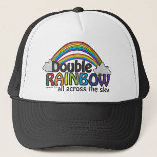 Doppel-Regenbogen Alle über den Himmel Truckerkappe
