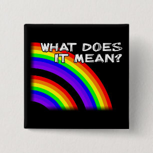 Doppel Regenbogen Knopf Abzeichen Pin Video Button