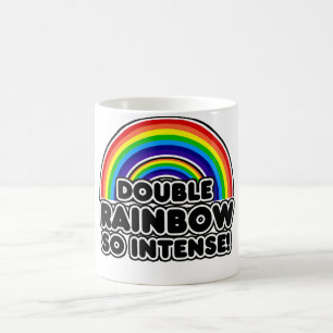 Doppel-Regenbogen so intensiv Kaffeetasse