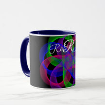 Doppel-Schleifen-Netz-Geometrie-Kaffeetasse