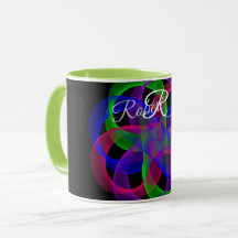 Doppel-Schleifen-Netz-Geometrie-Kaffeetasse