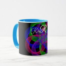Doppel-Schleifen-Netz-Geometrie-Kaffeetasse Tasse