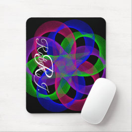 Doppel-Schleifen-Netz-Geometrie-Mauspad Mousepad