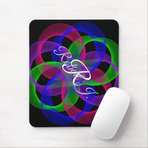Doppel-Schleifen-Netz-Geometrie-Mauspad Mousepad