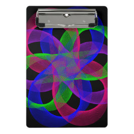 Doppel-Schleifen-Netz-Geometrisch Mini-Schreibunte Mini Klemmbrett