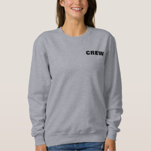 Doppel-Side-Design-Crew - Logo-Symbole Sweatshirt