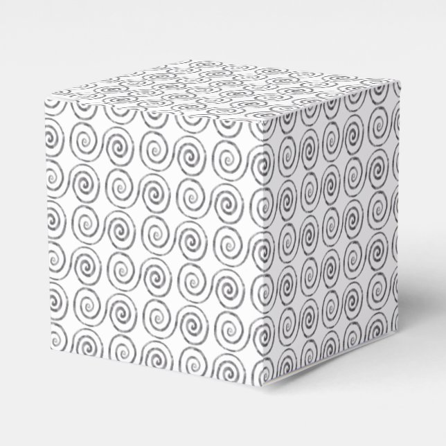 Doppel-Spiral-Keltenmuster Geschenkschachtel (Vorderseite)