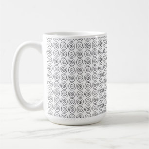 Doppel-Spiral-Keltenmuster Kaffeetasse