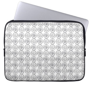 Doppel-Spiral-Keltenmuster Laptopschutzhülle