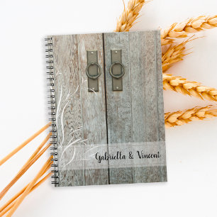 Doppel Stall Doors Country Wedding Spiral Notebook Notizblock