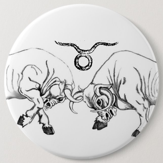 Doppel Stier Button (Vorderseite)