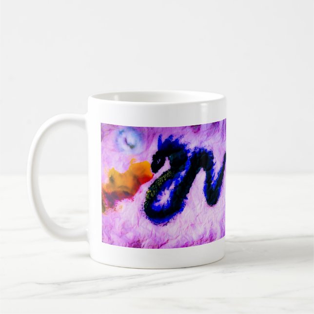 Doppel Sumi Dragon Kaffee Tasse (Links)