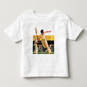 Doppel-Tennis-Match Kleinkind T-shirt