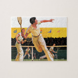 Doppel-Tennis-Match Puzzle