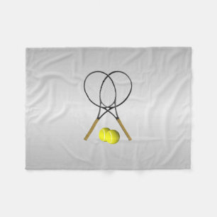 Doppel Tennis Sportthema Fleecedecke
