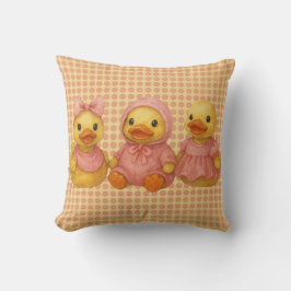 Doppel Trio in rosa Outfits Kissen