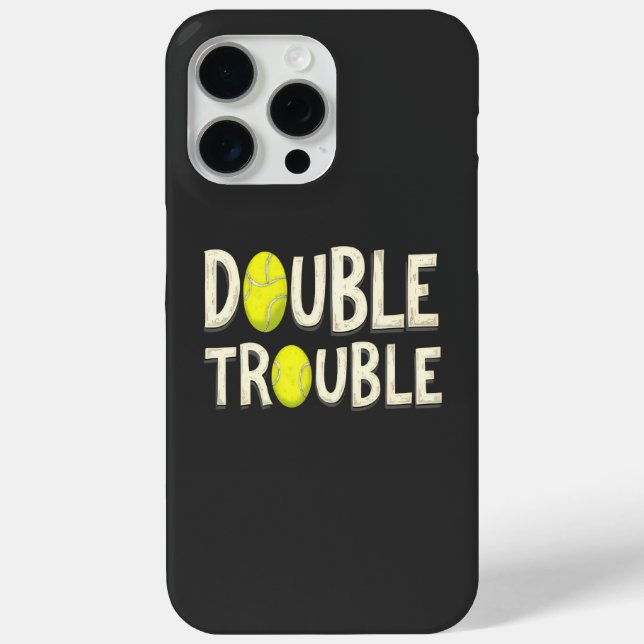 Doppel Trouble Funny Tennis Balls Case-Mate iPhone Hülle (Rückseite)