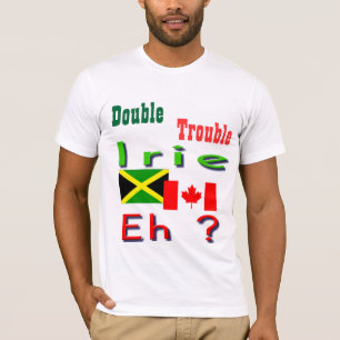 Doppel-Trouble Jamaikanisch-kanadische T - Shirt