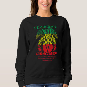 Doppel-V-Sieg Retro Black Military Soldaten Sweatshirt