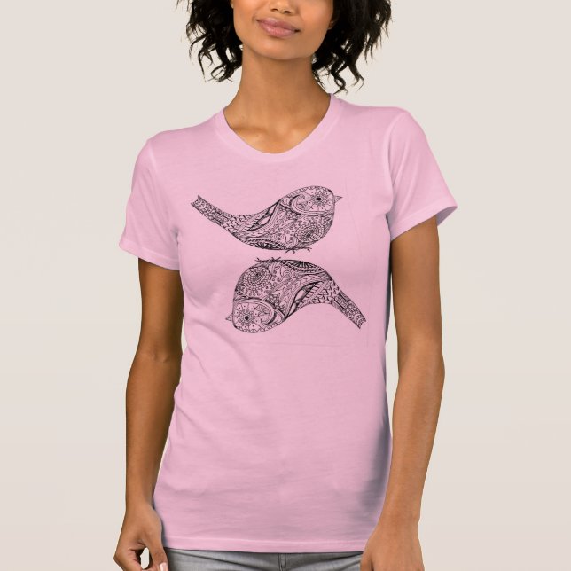 Doppel-Vogel-Tee T-Shirt (Vorderseite)