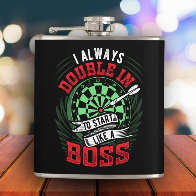 Doppel wie ein Boss Dart Flask 6 oz. Flachmann (Von Creator hochgeladen)