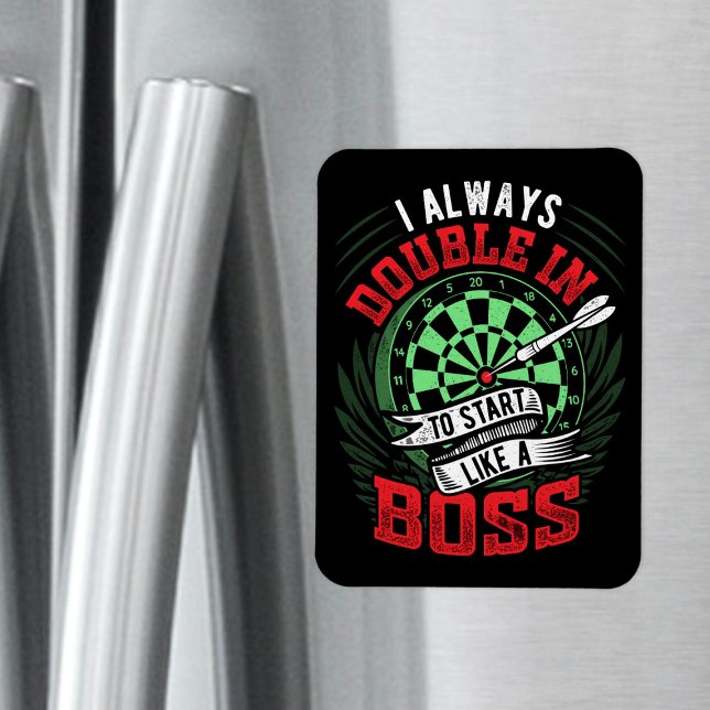 Doppel wie ein Boss - Dart Player Magnet (Von Creator hochgeladen)