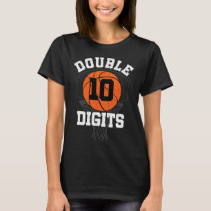 Doppel-Ziffern Geburtstagsdekorationen Junge 10. A T-Shirt
