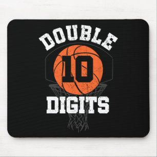 Doppel-Ziffern Geburtstagsdekorationen Junge 10. B Mousepad