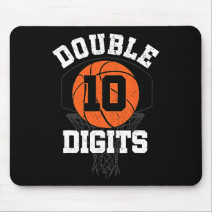 Doppel-Ziffern Geburtstagsdekorationen Junge 10. B Mousepad