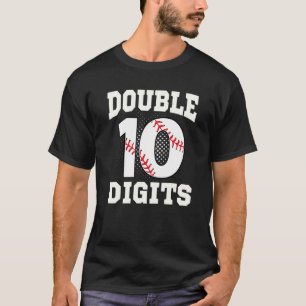 Doppel-Ziffern Geburtstagsdekorationen Junge 10 Ba T-Shirt