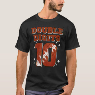 Doppel-Ziffern Geburtstagsdekorationen Junge 10 Ja T-Shirt