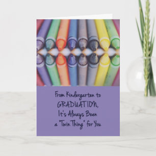 DoppelAbschluss-Glückwünsche, eine Doppelsache Karte