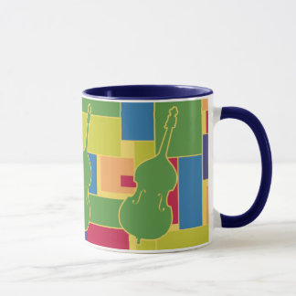 Doppelbass-Farbbblock-Tasse Tasse