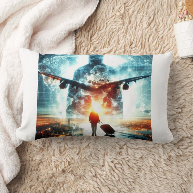 Doppelbelastung des Reisenden und des Flughafens Lendenkissen (Decke)