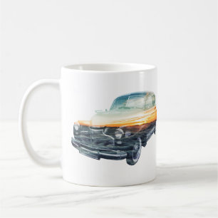 Doppelbelichtung für ein Sonnenfahrzeug Tasse
