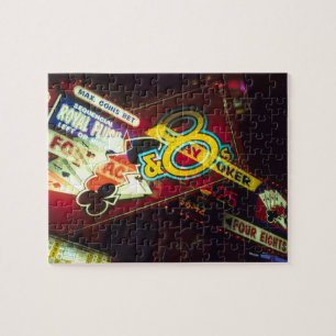 Doppelbelichtung, Innenraum Casino, Las Vegas, Puzzle