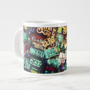 Doppelbelichtung, Kasinoschilder, Las Vegas, Jumbo-Tasse