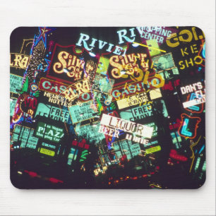 Doppelbelichtung, Kasinoschilder, Las Vegas, Mousepad