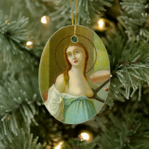 Doppelbild St. Agatha  (M 003) Keramikornament