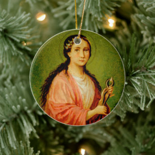 Doppelbild St. Apollonia (BLA 001) Keramik Keramikornament