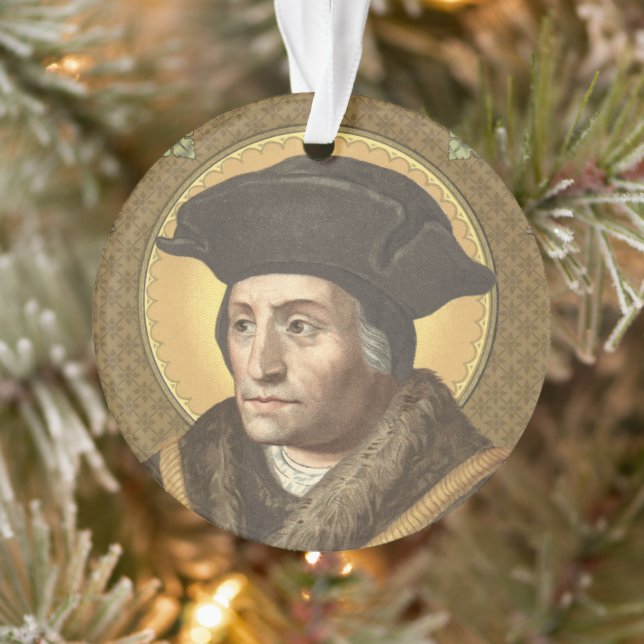 Doppelbild St. Thomas More (SAU 026) CircAcrylic Ornament (Baum)