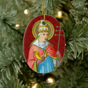Doppelbildnis Papst St. Cornelius (SAU 042) Keramik Ornament