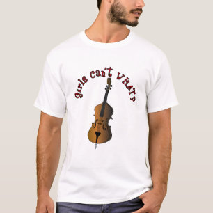 Doppelblass-Player mit aufrechter Zeichenfolge T-Shirt