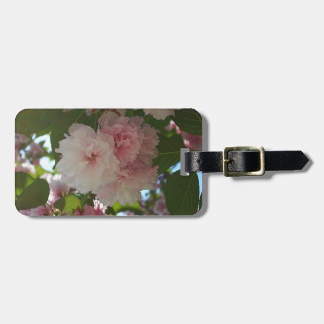 Doppelblühende Kirschbaum I Frühjahrsblüte Gepäckanhänger (Vorderseite horizontal)