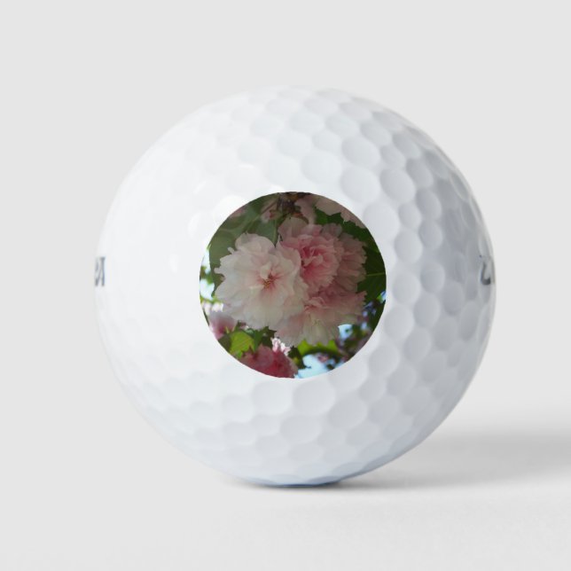 Doppelblühende Kirschbaum I Frühjahrsblüte Golfball (Vorderseite)