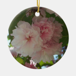Doppelblühende Kirschbaum I Frühjahrsblüte Keramik Ornament