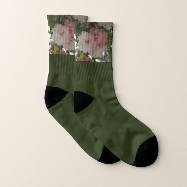 Doppelblühende Kirschbaum I Frühjahrsblüte Socken (Paar)